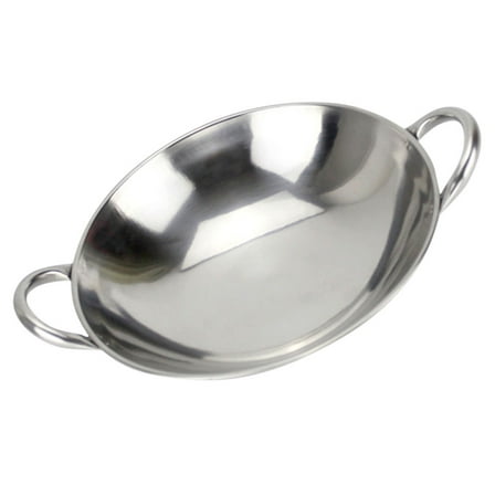 AURARMLET  Heat Resistant Round Bottom Wok Pan for Seafood Stew and Porridge Cooking