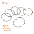 thumbnail image 3 of Unique Bargains Metal Binder Rings, Silver Tone, 20 Count, 20 Pack, 3 of 5