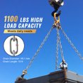 thumbnail image 5 of KFFKFF Zinc-Coated Coil Chain, 3/16" x 10', with a 1100 lbs Capacity, Includes Two Quick Links, Made of Galvanized Carbon Steel for Secure Towing, Suspension, Outdoor Activities, and Pet Leashes, 5 of 9