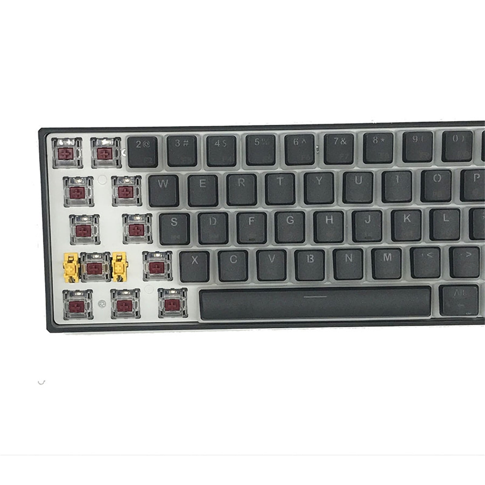 PK61 61 Key yellow Switchs USB Wired Backlit Game Mechanical Keyboard, Keyboard