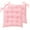 Pink, variant on Corduroy Chair Cushion with Ties Ultra Soft Warm Floor Cushion for Reading Nook Comfortable Square Seat Cushion for Adult 15.7"x15.7" Set of 2