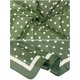 thumbnail image 4 of INSPIRAR CHIC Mujeres Pañuelo de Lunares 35" Satén Seda Como Cuadrado Bufanda Envoltura de Cabeza Bandanas 35.4x35.4" Verde, 4 of 6