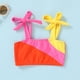 thumbnail image 2 of Traje de baño YOUNGER TREE para niñas pequeñas, dos piezas, naranja, 4-5T, 2 of 4