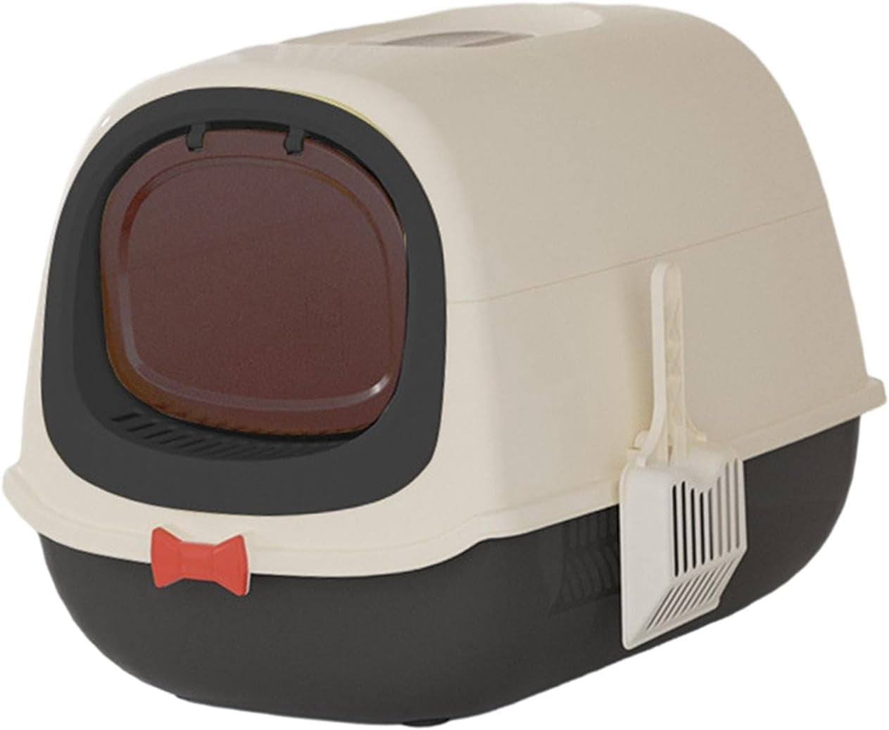 Cat Litter Tray  with UV and Scoop,Cat Litter Box Non-Sticky, Easy Clean, Anti-Urine Leakage