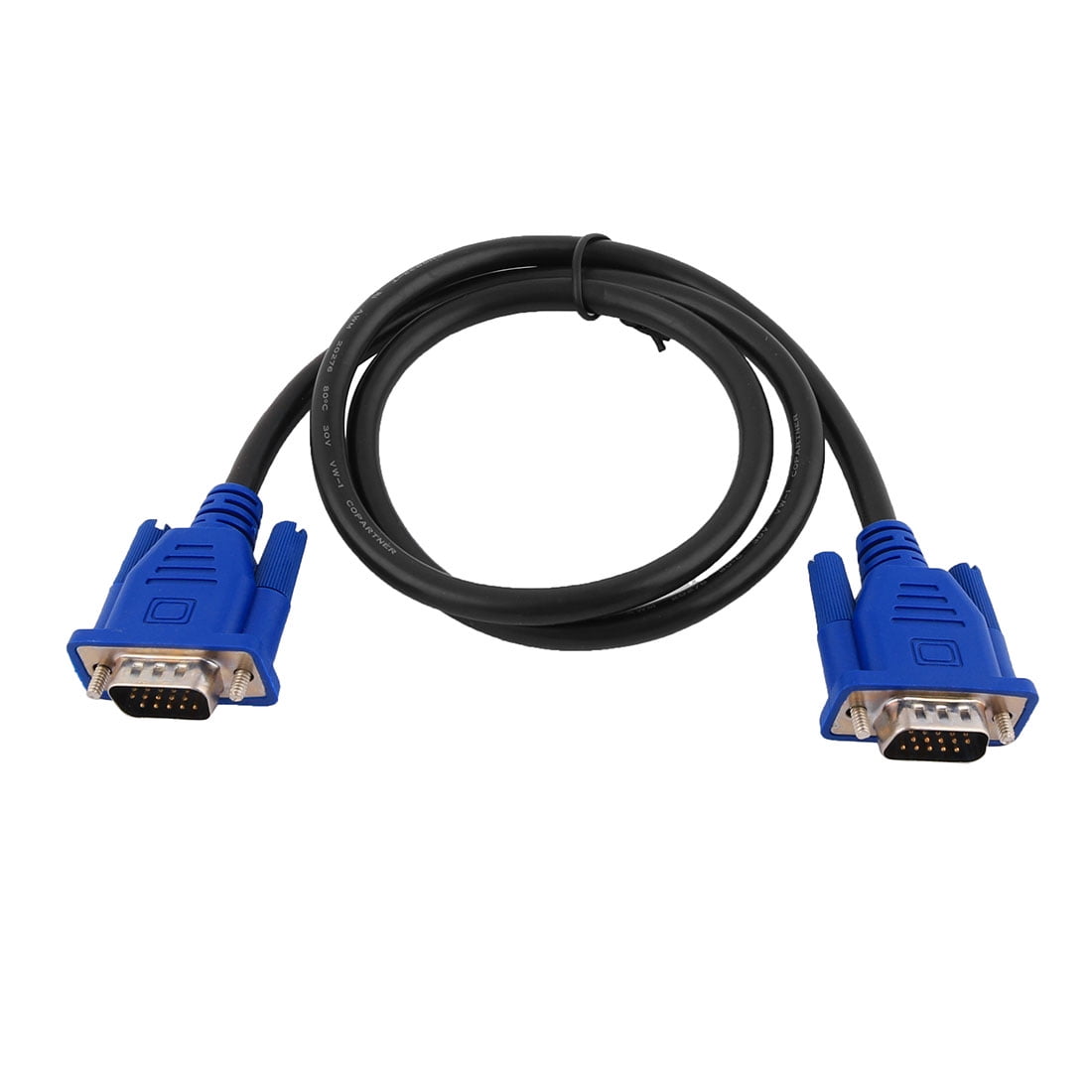 ENUODA Black Blue VGA 15 Pin Male to Male Plug Computer Monitor Cable Wire  Cord 1.5M (4.9 Feet) - Walmart.com