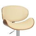 thumbnail image 5 of Armen Living Naples Barstool, Chrome Finish with PU Upholstery and Walnut Veneer Back, 5 of 10