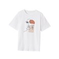 thumbnail image 3 of Camiseta para mujer con cuello redondo, ropa de calle, disfraz de verano, camisetas para deportes y desplazamientos M, 3 of 7