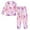 Watercolor Purple Bows, variant on Fluffy Pajamas Set Fuzzy Winter Warm Pj Sets Pullover Tops and Long Pants Leopard Print Bow X-Small