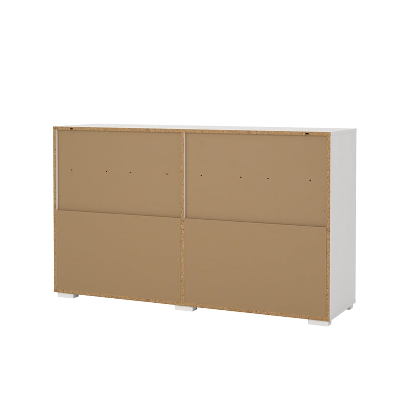 Tvilum Sofia 6 Drawer Double Dresser for Adults, White