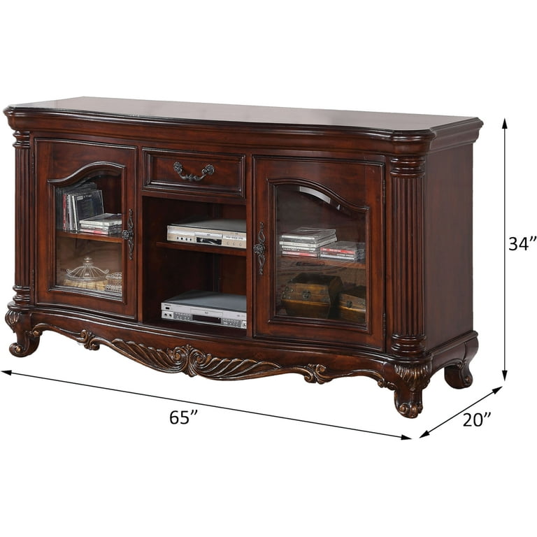 ACME Remington TV Stand in Brown Cherry - Walmart.com