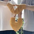 thumbnail image 4 of Heart Shape Flip Top Mittens Gloves for Couples Women Men Winter Warm Cold Weather Gear Stylish Convertible Fingerless Gloves for Outdoor Exercise Daily Wear, 4 of 5