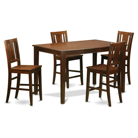 East West Furniture Dudley 5 Piece Scotch Art Dining Table Set