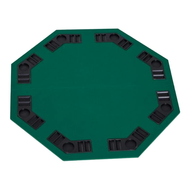 Mesa de póker plegable de 48 pulgadas para 8 jugadores, estilo Texas Hold'em, ideal para juegos familiares, reuniones y juegos de cartas.