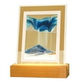 thumbnail image 4 of Imagen de arte Baoblaze Paisaje de luz nocturna marco de vidrio azul, 4 of 6
