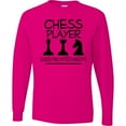 thumbnail image 3 of Inktastic Chess Player Game Long Sleeve T-Shirt, 3 of 5