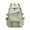 Light Green, variant on 1Pcs 16.53in Multi Pocket Water Resistant Nylon Backpack, Adjustable Buckle Casual Laptop Daypack, Lightweight Storage Book Bag For Office Commute Weekend Travel