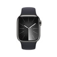 thumbnail image 2 of Smartwatch Apple Series&nbsp;9 (GPS&nbsp;+&nbsp;Cellular) Caja de acero inoxidable Gris 41MM correa deportiva Negro talla M/L, 2 of 4
