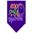 thumbnail image 5 of Halloween Pet and Dog Bandana Screen Printed, "Too Cute To Spook - Girly Ghost", 5 of 10