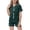 Dark Green, variant on Weebloom Girls Pajamas Little Baby Boys Pajamas Set Silk Kids Short Sleeves 2 Piece Button Down Classic Shorts Tween Sleepwear Nightwear Pjs Loungewear Light Blue 10-11 Years