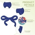 thumbnail image 3 of Uxcell Bow Iron on Patches, Cute Sew on Bows Embroidered Applique Patches Fit for Jeans Jackets Women Clothes Sapphire Blue, 3 of 7