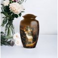 thumbnail image 5 of Deer Memorial Urn For Ash For Women And Man - Large Decorative Urns For Human Ashes Female And Male - Brown Urns For Human Ashes Adult Male Burial - Creation Urn For Mom, 10 Inch, 5 of 10