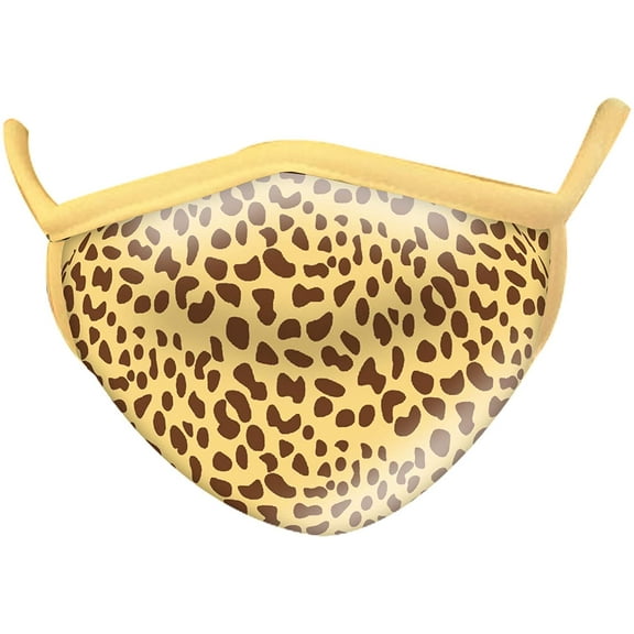 Wild Republic Wild Smiles Face Mask, Reusable Face Mask, Washable Face Mask, Half Face Mask, Cheetah Print Design, Fashion Face Mask, Adult Face Mask