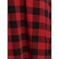 thumbnail image 3 of Rosegal Women's Gothic Plaid Crisscross Buckles Straps A Line Dress, 3 of 5