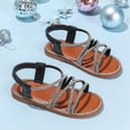 thumbnail image 7 of newwalpole Girls' Toddler Butterfly Sandals Comfy Hook-and-Loop Summer Shoes for Kids Gray for Size 8.5, 7 of 7
