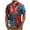 Black, variant on cllios 4th of July Mens Button Up Hawaiian Shirts Independence Day Red White and Blue Graphic Tee Short Sleeve Causal Button Down Beach Tops