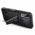 thumbnail image 4 of Nagebee Phone Case Compatible for TCL 20 XE / TCL 20XE with Tempered Glass Screen Protector (Full Coverage), Belt Clip Holster with Built-in Kickstand, Heavy Duty Shockproof Armor Rugged Case (Black), 4 of 5
