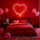 thumbnail image 4 of Lámpara decorativa de neón con forma de corazón | Letrero LED de San Valentín | Lámpara de mesa o colgante de pared con alimentación USB, 4 of 6