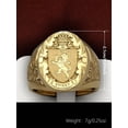 thumbnail image 1 of Engraved Signet Ring Vintage Style Metal Ring Personalized Custom Name Jewelry Statement Ring For Anniversary Party Daily Wear Classic Heraldic Design Gift For Men And Women, 1 of 6
