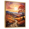 thumbnail image 2 of Designart "Countryside Autumnal Orchard Collage I" Landscape & Nature Floater Framed Canvas Print, 2 of 7