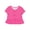 Pink Cheer, variant on Girls Short Sleeve Bow Front Top, Sizes 4-18 & Plus