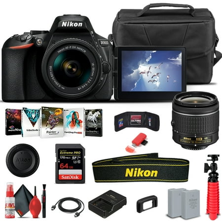 Nikon D5600 DSLR Camera W/ 18-55mm Lens 1576 - Basic Bundle