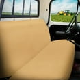 thumbnail image 4 of CozyNestFinds Truck Bench Seat Cover Without Headrest Hole, Compatible with Most Truck and Car Bench Seats, Universal Dutch Velvet Automotive Cover Cushion Accessories, Tan, 4 of 15