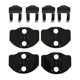 thumbnail image 1 of Door Lock Latches Cover Protector Black Coating Door Lock Covers Protection Trim Replacement for Tesla Model 3 Model Y, 1 of 5