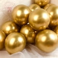 thumbnail image 2 of Globos gigantes de metal cromado de 5 a 18 pulgadas para decoración de fiestas, globos de látex, diseño de escenas para bodas, festivales, color dorado y plateado metálico, 2 of 4