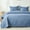 Bluish Grey, variant on Twin Quilt Bedding Set,Sky Blue Ultrasonic Quilt Set,Lightweight Soft Bedspread Coverlet,Modern Style Coin Pattern Bed Cover for All Seasons,2 Piece(1 Quilt,1 Pillow Sham)