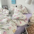 thumbnail image 1 of Bedding Set Flora INS Girls 2024 New Tulip Rabbit Double-layer  Bed Set Of Four Pieces Washing Cotton Bed Sheets Duvet Cover Set, 1 of 7