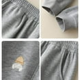 thumbnail image 7 of XEGLSBU Pants for Girls 9-10 Girls Casual Pants with Nut Embroidery Loose Fit Sporty Trousers Comfortable Everyday Wear Light Gray Size 7-8 Years, 7 of 7