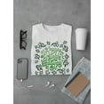 thumbnail image 3 of Clover Pattern St Patricks T-Shirt Men -Image by Shutterstock, Male Small, 3 of 4