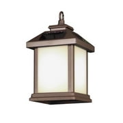Feit OneSync Landscape Square Bronze Solar LED Hanging Pathway Light, 20 Lumens