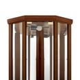 thumbnail image 6 of CKEASEAN Corner Curio Cabinet, 70" Tall Lighted Glass Display Cage with Tempered Glass Doors and 5 Adjustable Shelves, Wine Bar China Cabinet for Living Room (E26 Bulb Not Inclued), 6 of 15