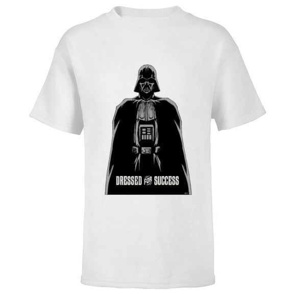Star Wars Darth Vader Dressed for Success - Short Sleeve T-Shirt for Kids - Customized-White