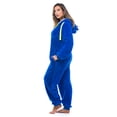thumbnail image 2 of 6441-ROY-S #FollowMe Adult Onesie with Animal Ears (Royal / Neon Lime, Medium), 2 of 5