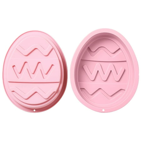 

Hot Sales！Liuanngg Dessert Molds 6 Easter Baking Mold Pink Washable Silicone Cake Cake Candy Chocolate Decorating Tray Diy Craft Project