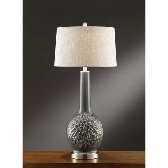 Crestview Collection Hydragia Ceramic and Metal Table Lamp