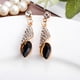 thumbnail image 2 of Par Aretes Elegantes Largos Con Borla De Cristal Gota D Agua, 2 of 5