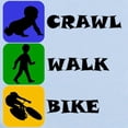 thumbnail image 2 of CafePress - Crawl Walk Bike Body Suit - Baby Light Bodysuit, Size Newborn - 24 Months, 2 of 4